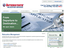 Tablet Screenshot of interstaterelocation.com